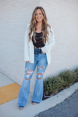 Aster High Rise Flare Jeans