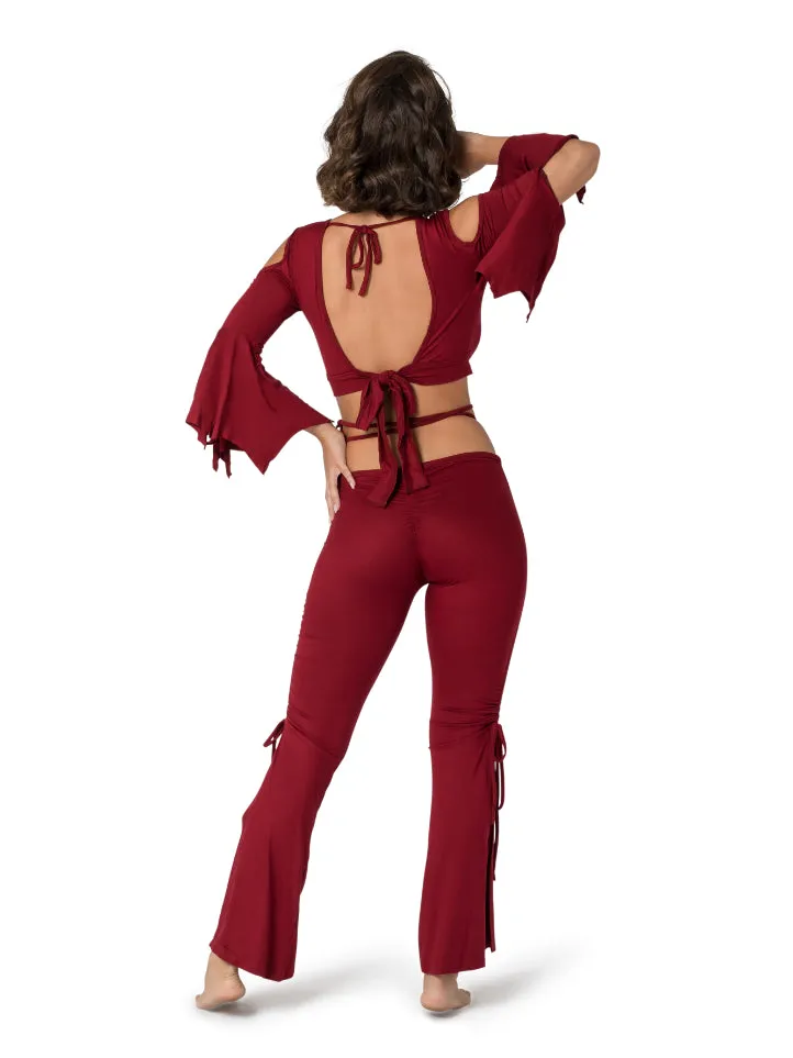 BELL BOTTOM FLARE BELLY DANCE LEGGINGS