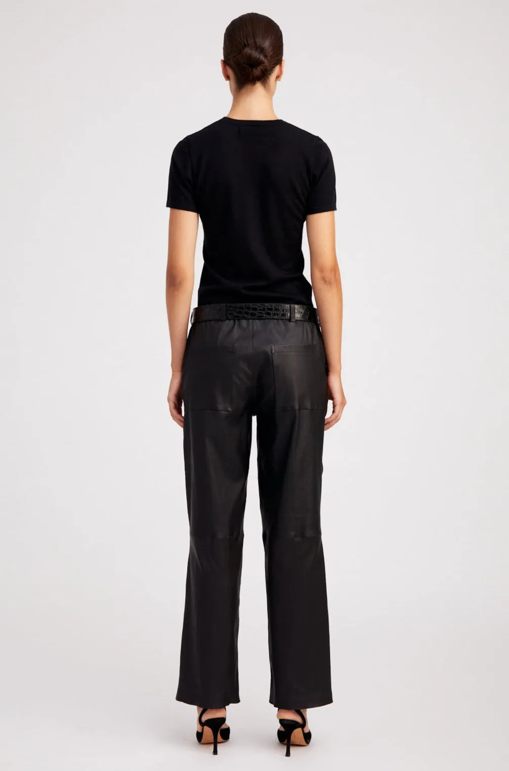 Black Ultra Fine Cashmere Tee