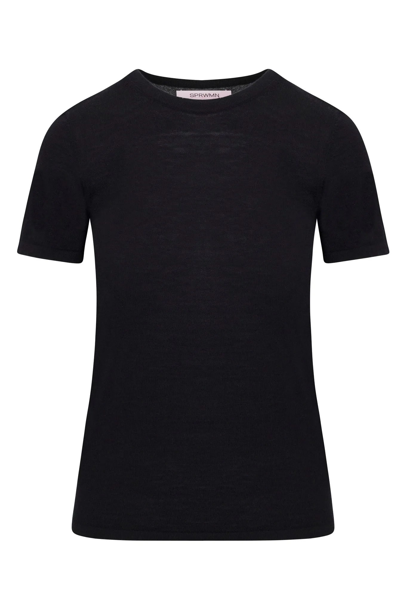 Black Ultra Fine Cashmere Tee