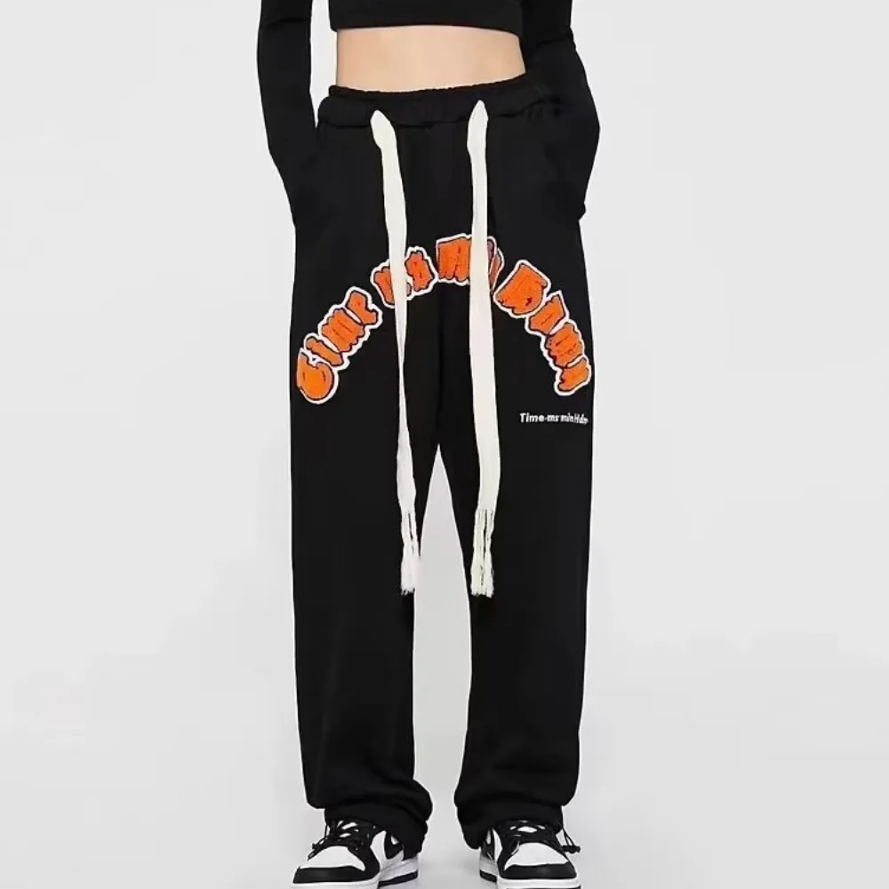 Classic Letter Embroidery Sweatpants