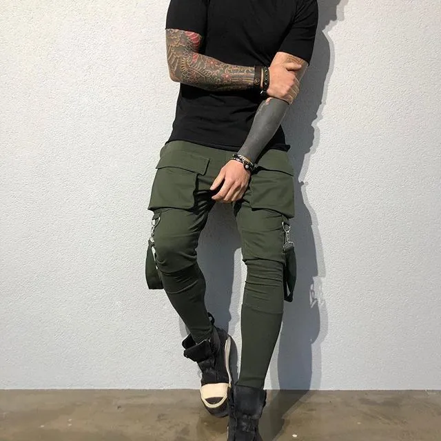 Fashion Hip-Hop Big Pocket Casual Sports Pants