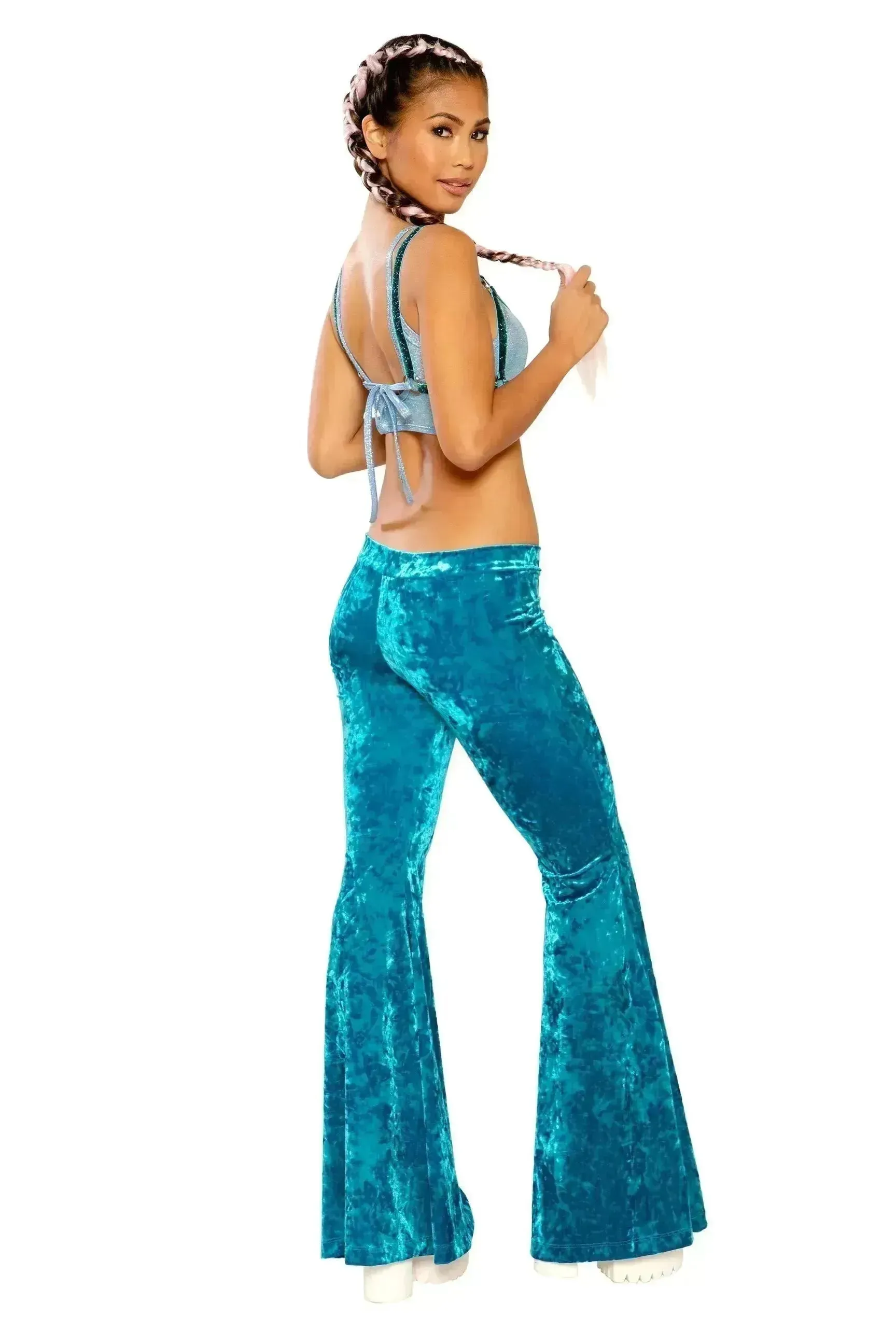 FF109 - CRUSHED VELVET BELL-BOTTOMS