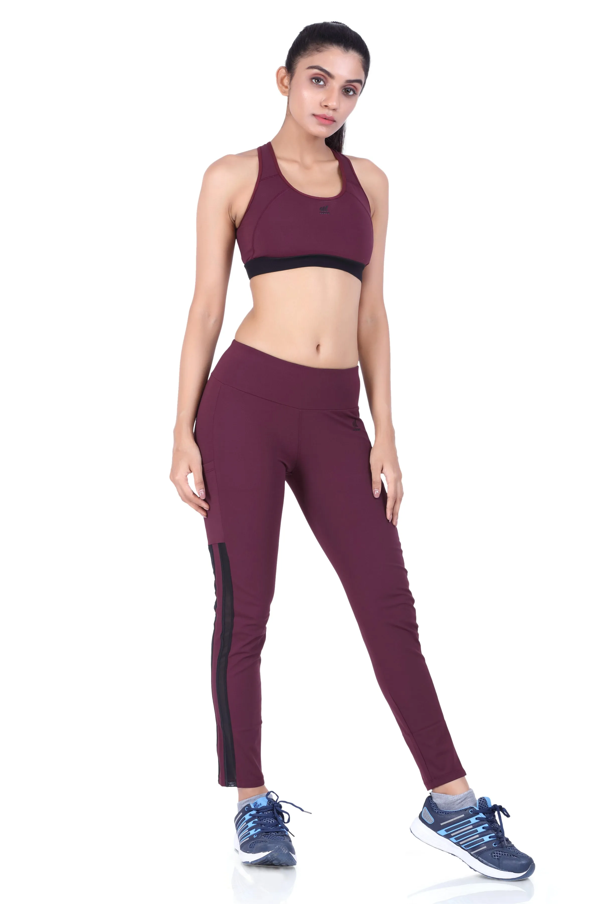 GO TRAIN ANKLE LENGTH MESH WORKOUT TIGHTS