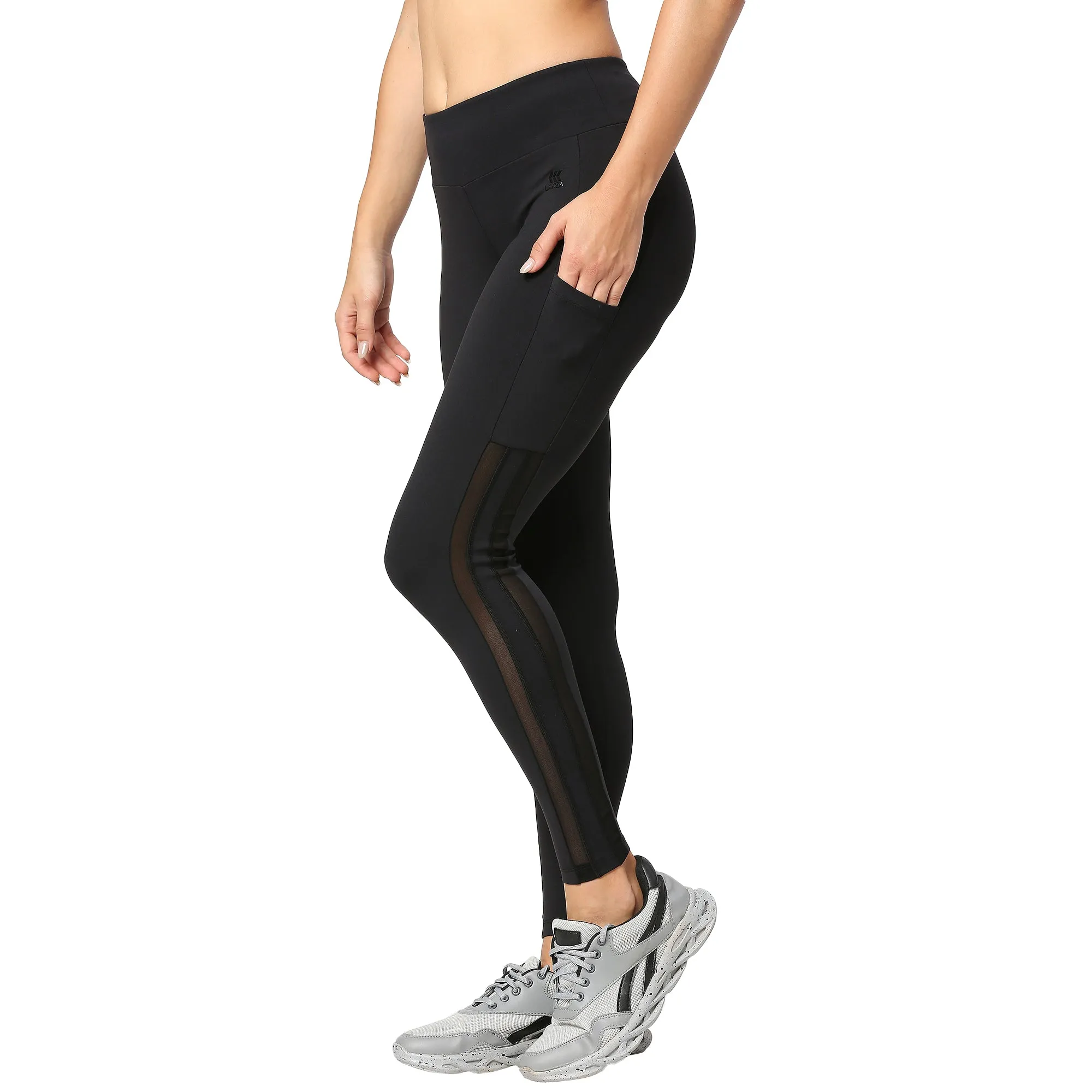 GO TRAIN ANKLE LENGTH MESH WORKOUT TIGHTS