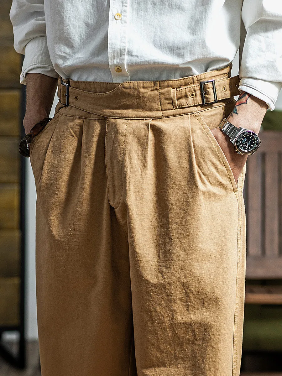 Gurkha Pants Men's American Retro Loose Casual Pants