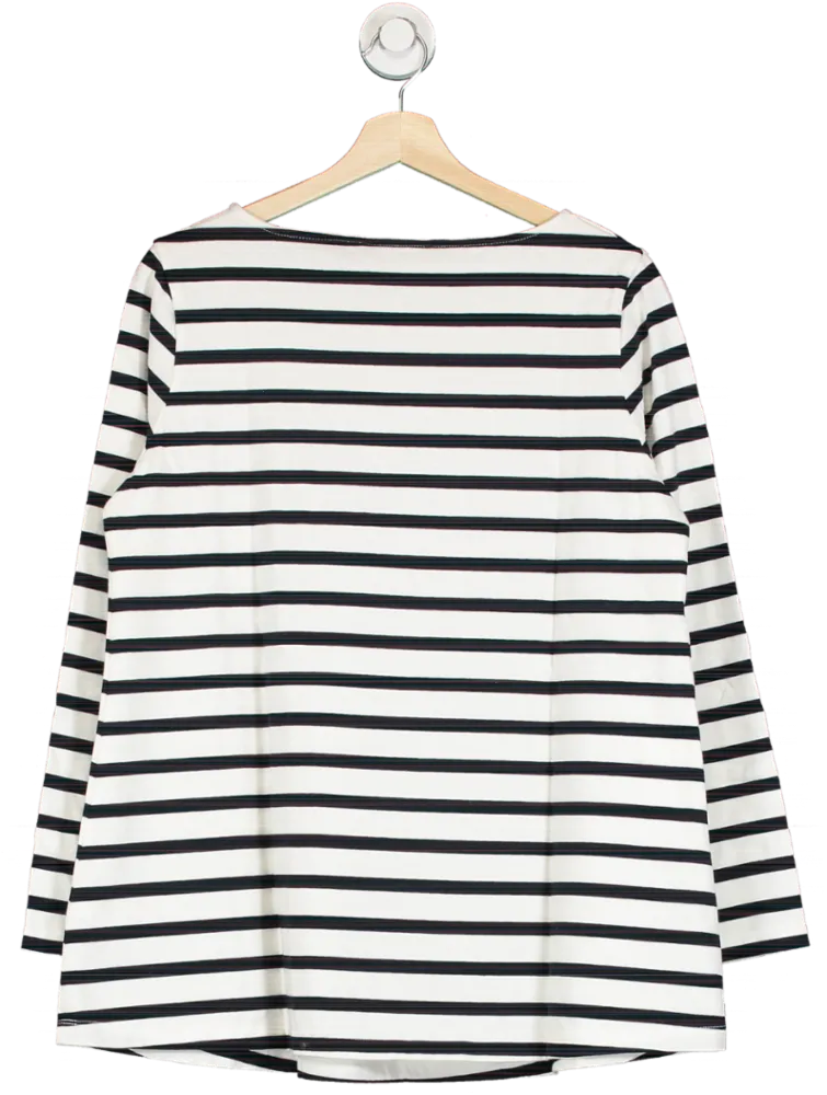Isabella Oliver Classic Navy and White Breton Stripe Arden Maternity Top UK 12