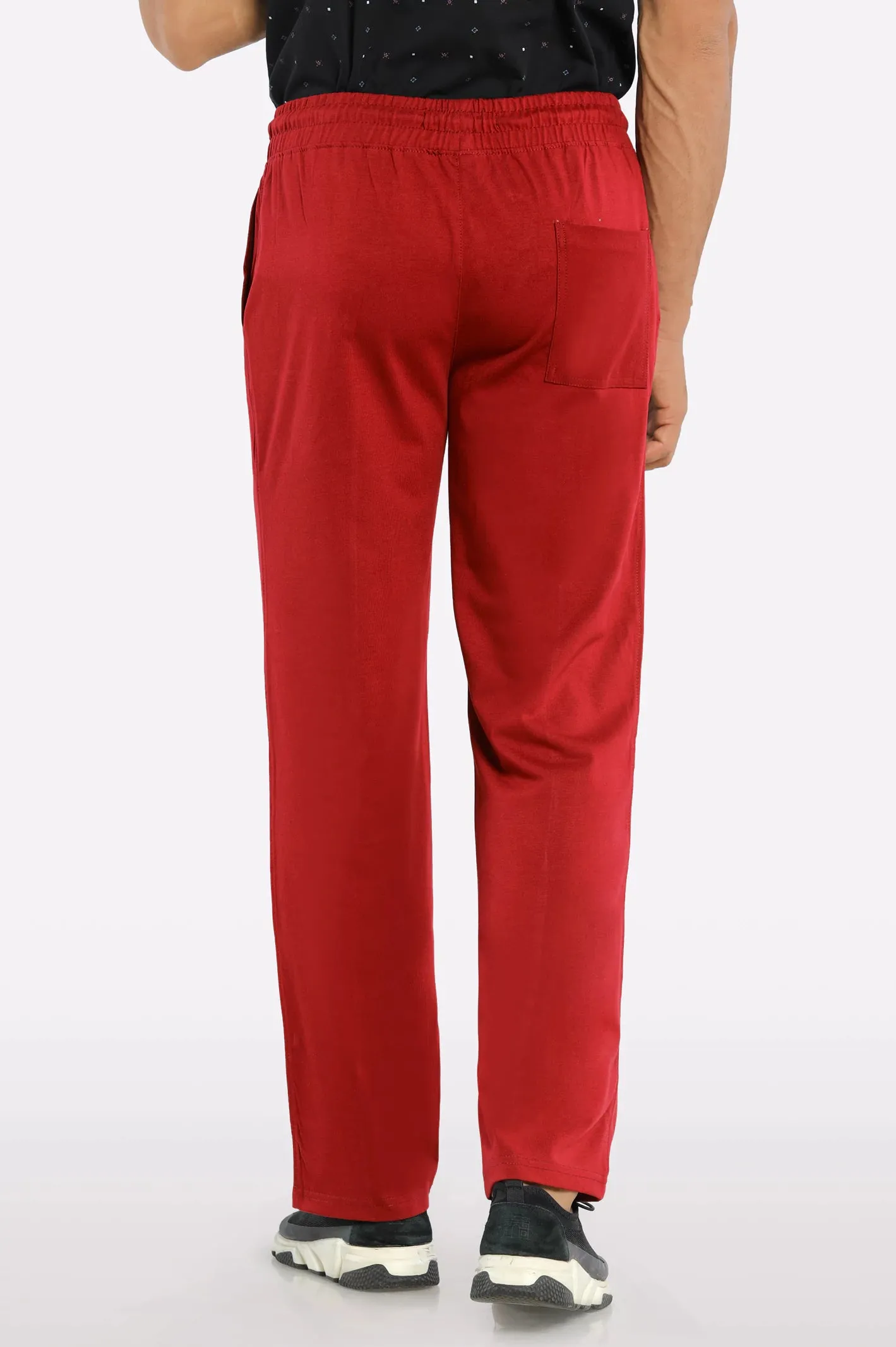 Maroon Causal Knitted Trouser