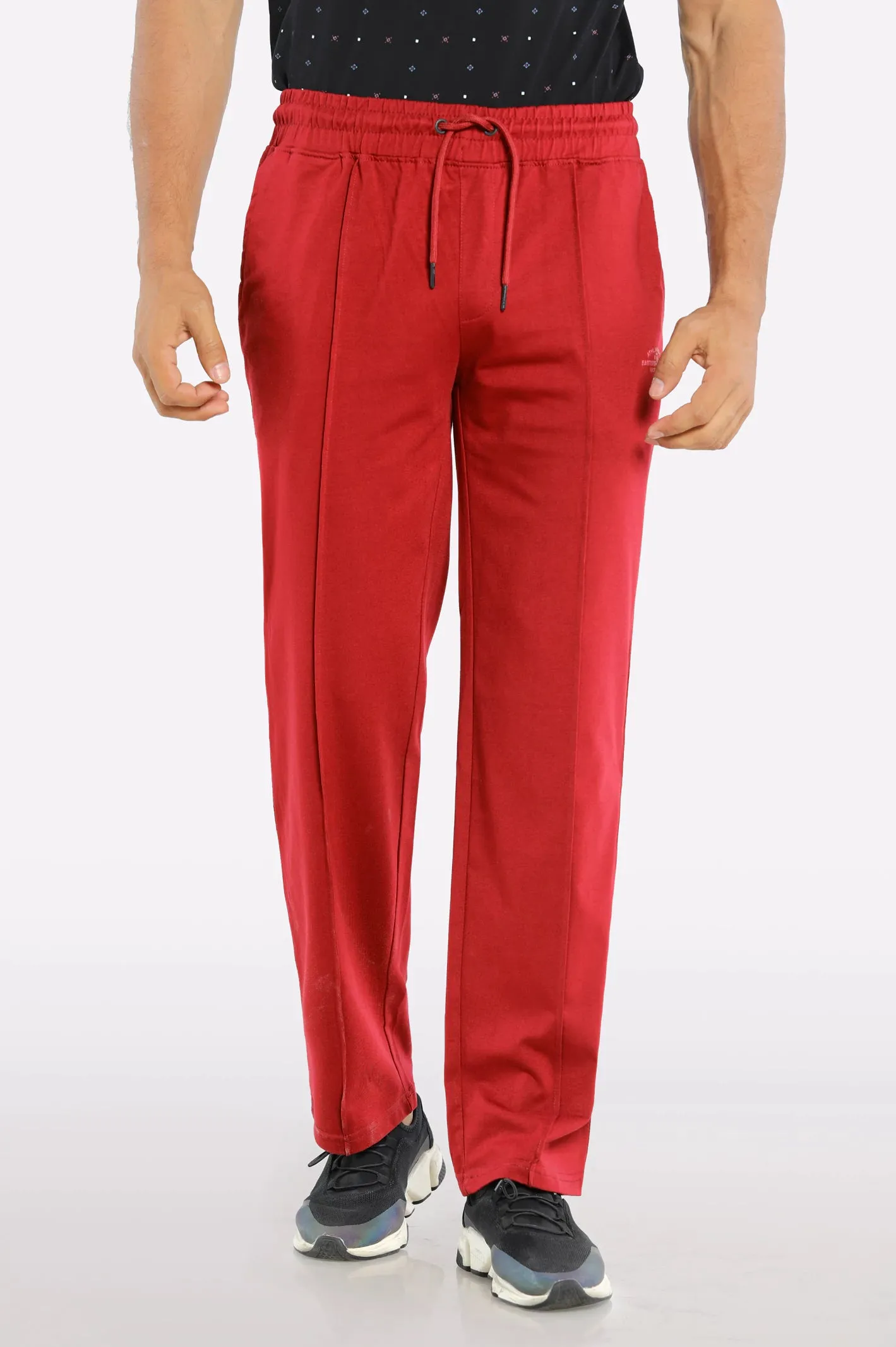Maroon Causal Knitted Trouser
