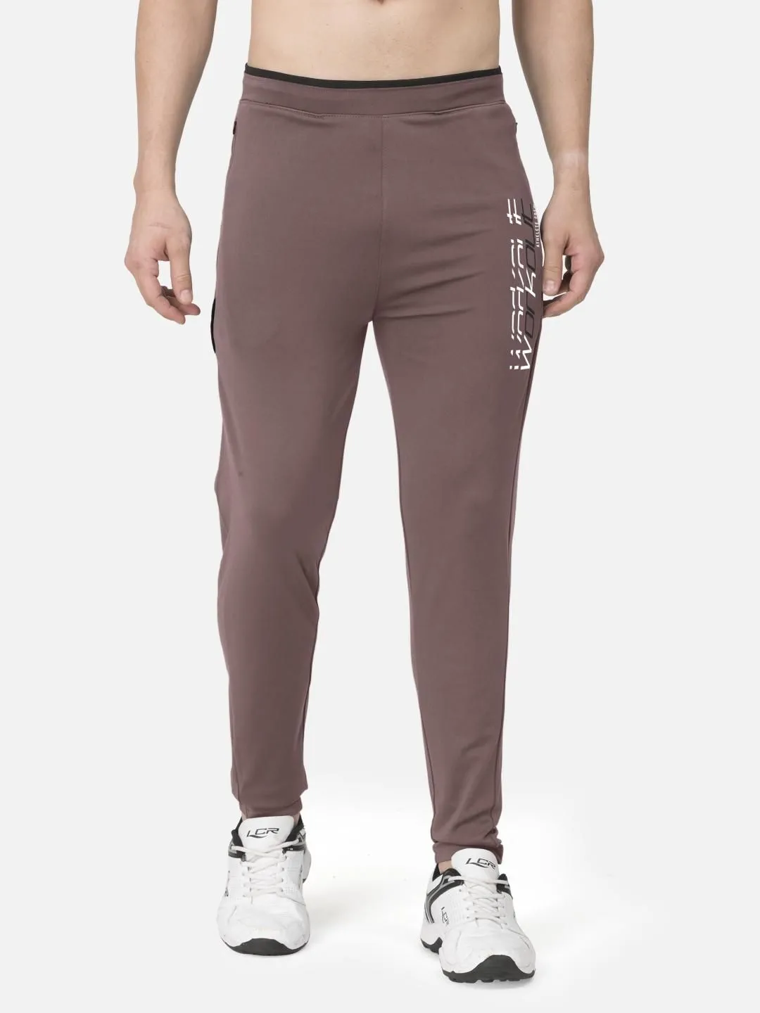 Men's Cotton Blend Typography Print Track Pant