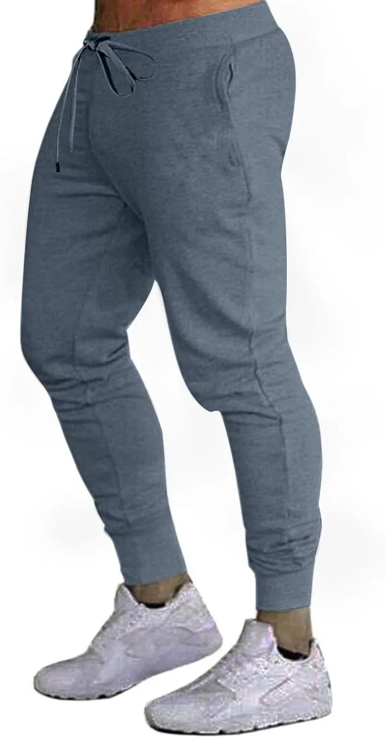 Mens Joggers Sweatpants Slim Fit Workout Training Gym Jogger Pants with Pockets Casual Drawstring Running Sweatpants