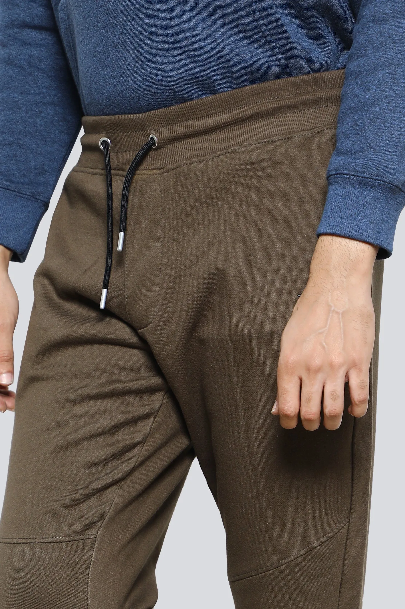 Olive Causal Knitted Trouser
