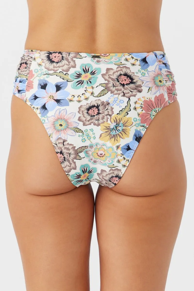 O'Neill Women's "Talitha Floral" Long Beach High Waist Bikini Bottom