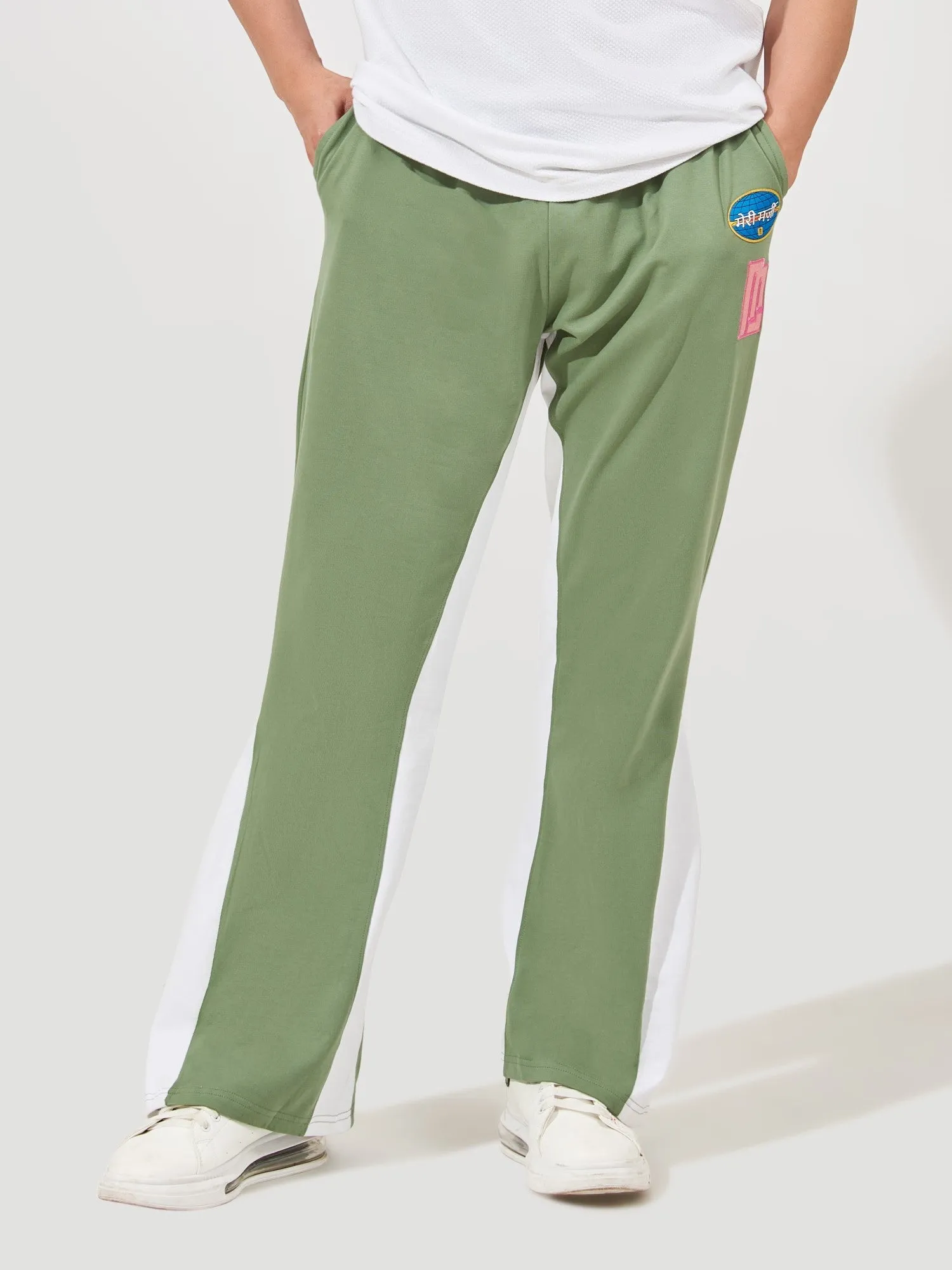 Retro Hunter Green Bell Bottom Jogger