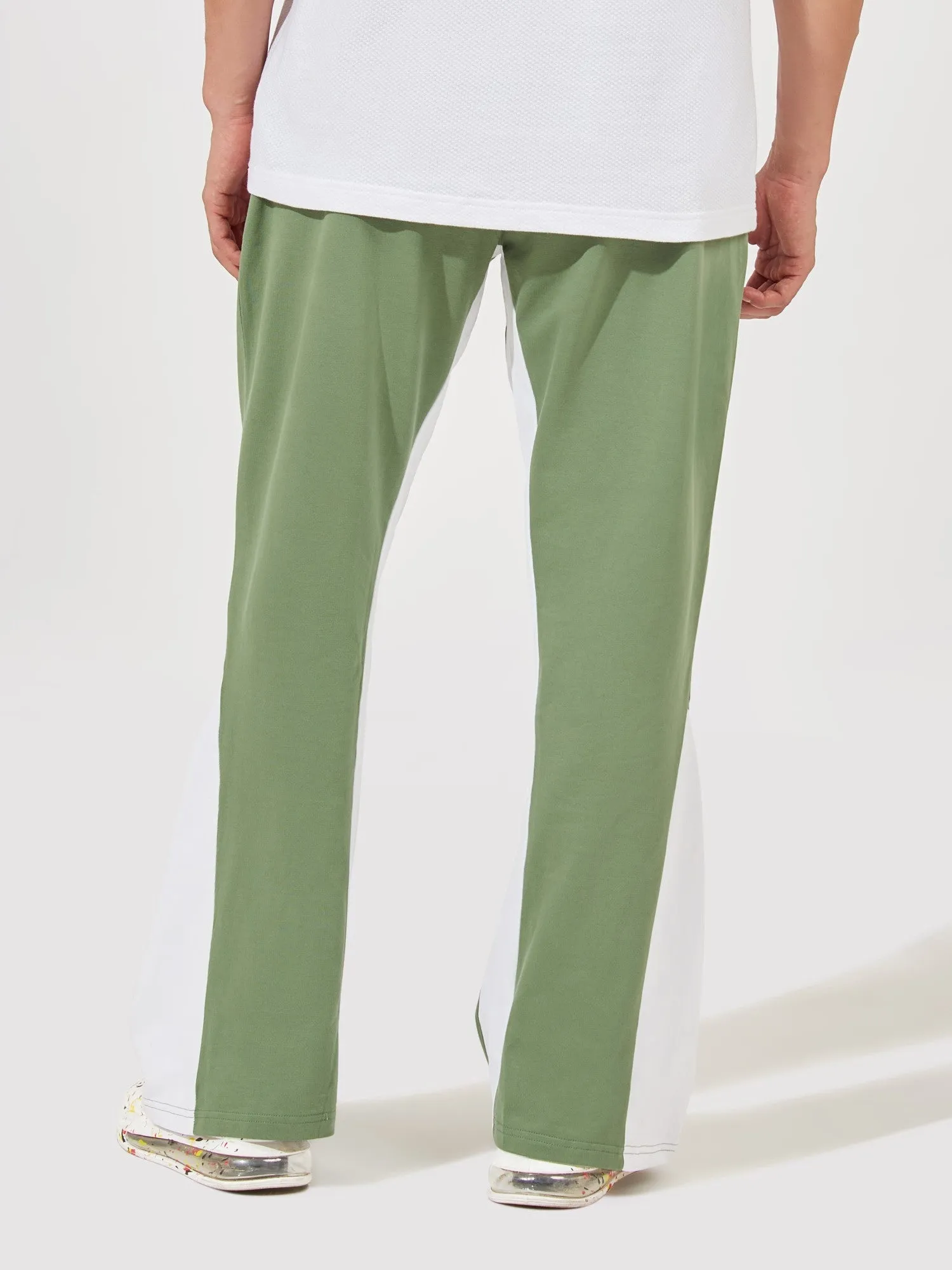 Retro Hunter Green Bell Bottom Jogger