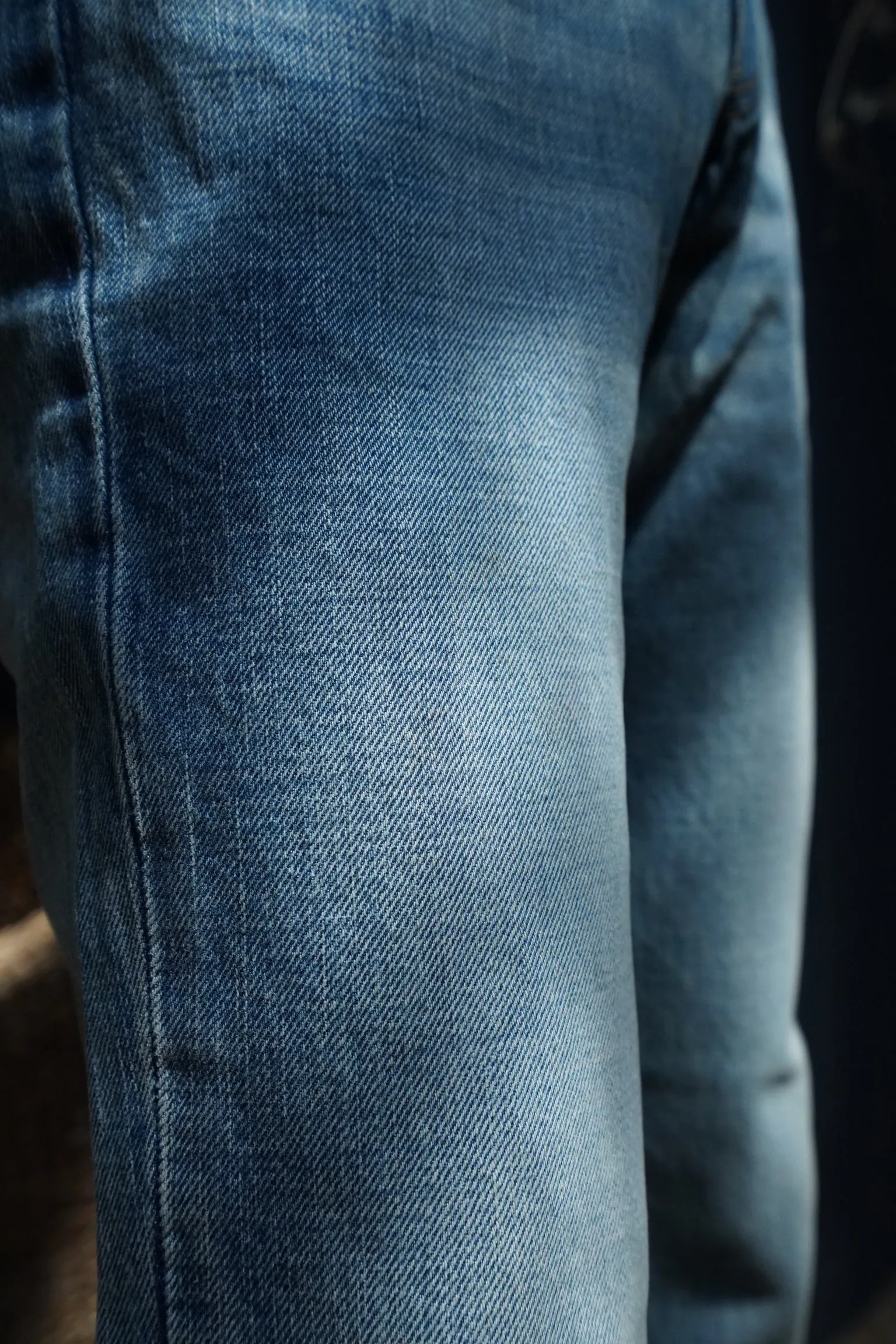 SUGARHILL FADED BELL BOTTOM DENIM PANTS