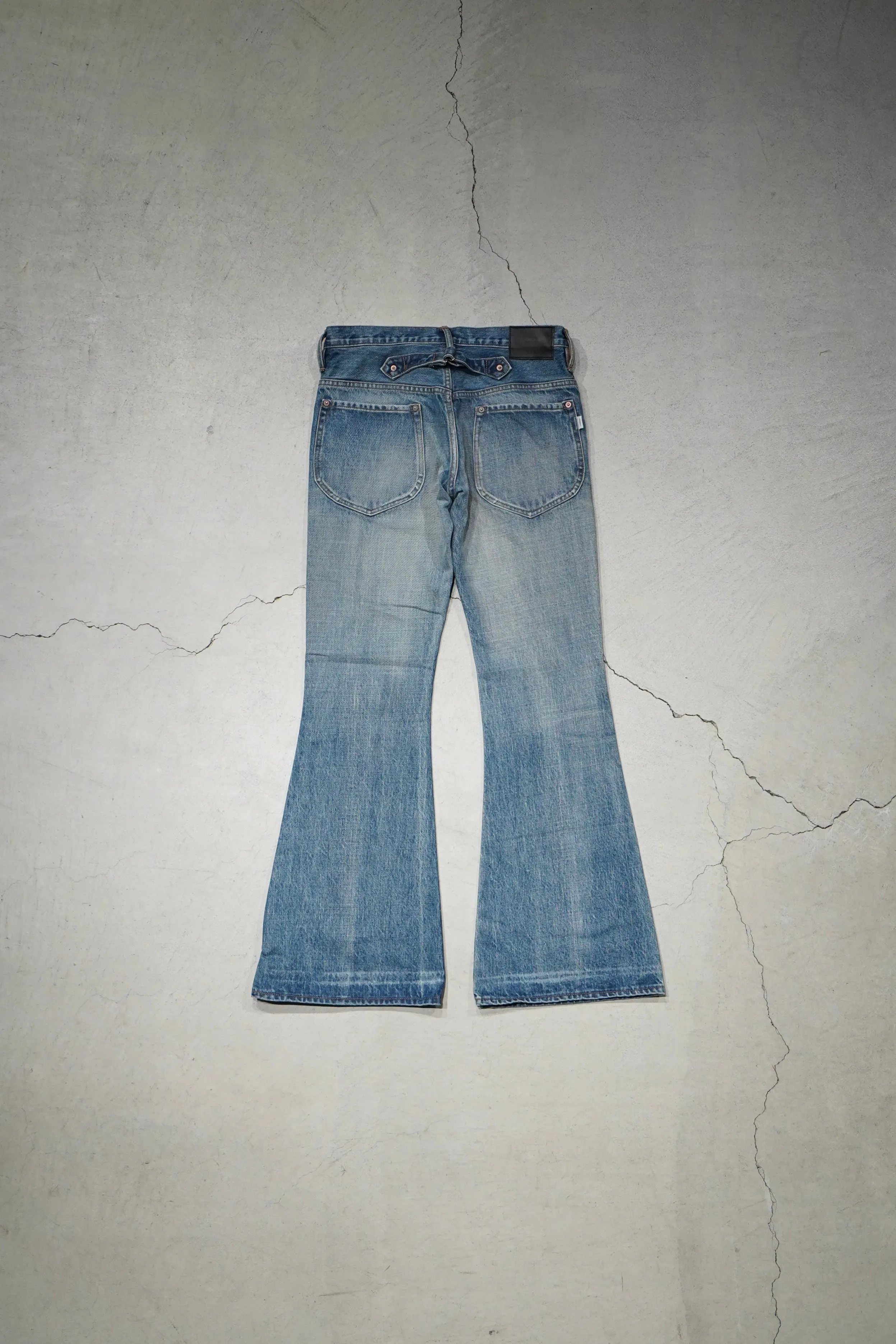 SUGARHILL FADED BELL BOTTOM DENIM PANTS