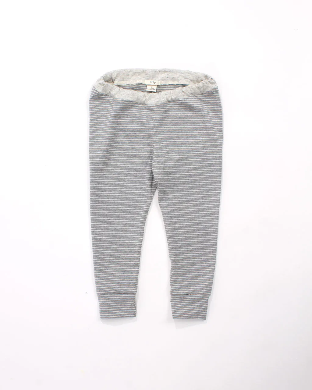 the stripe jogger - grey heather