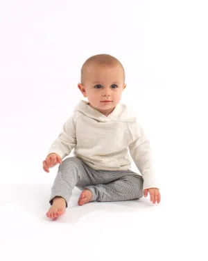 the stripe jogger - grey heather