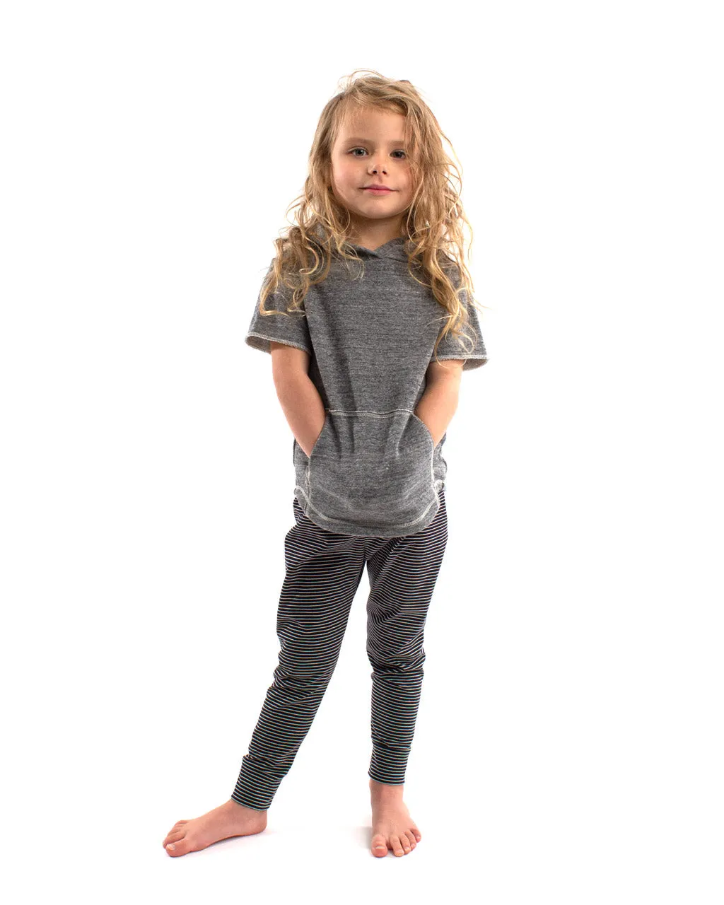 the stripe jogger - navy