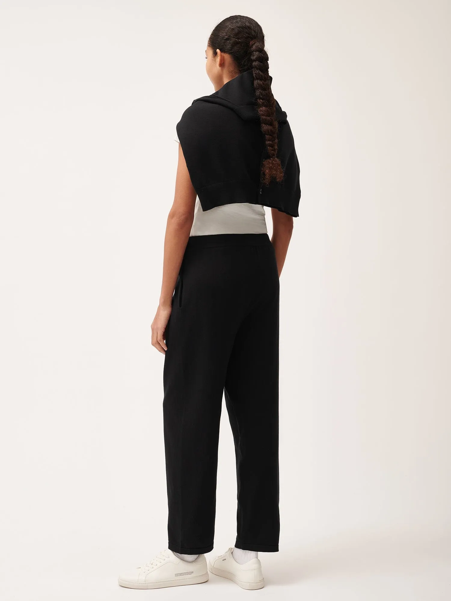 Womens DNA Knitted Straight Leg Track Pantsblack