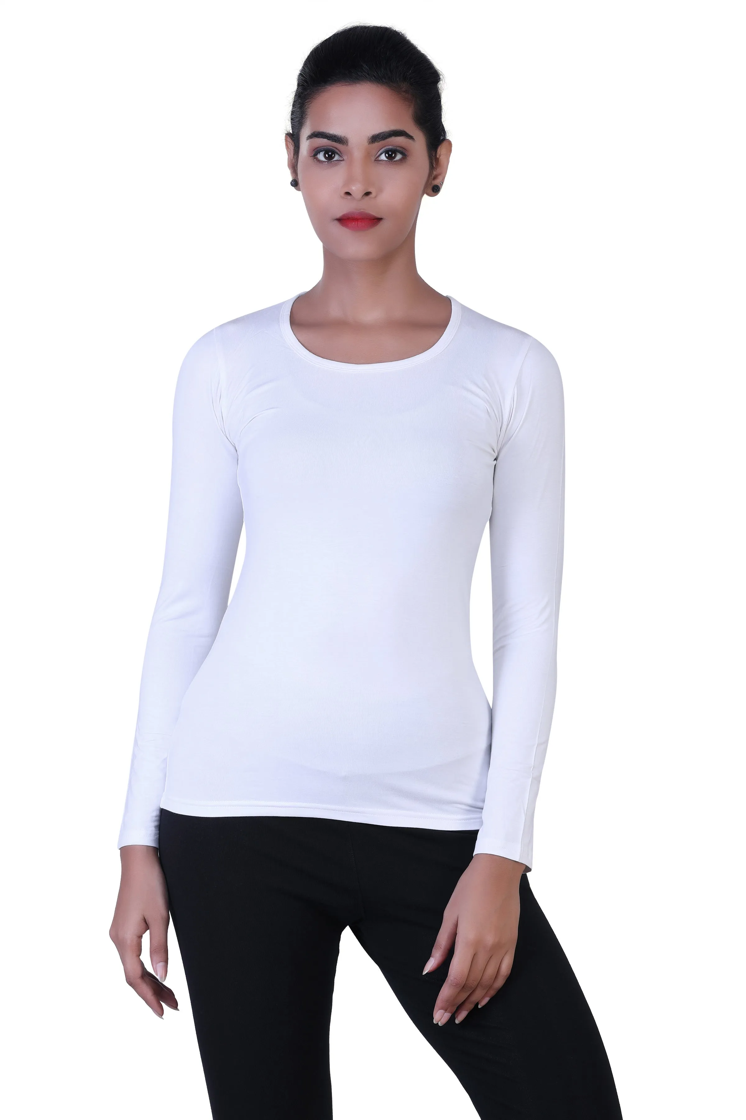 WOMEN'S ESSENTIAL BASIC LONG SLEEVES T-SHIRT