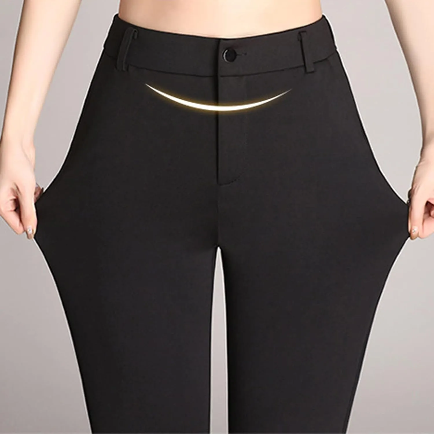 Work Pants for Women 2025 High Waist Stretch Soft Comfy Athletic Workout Yoga Pants Fashion Casual Business Trousers