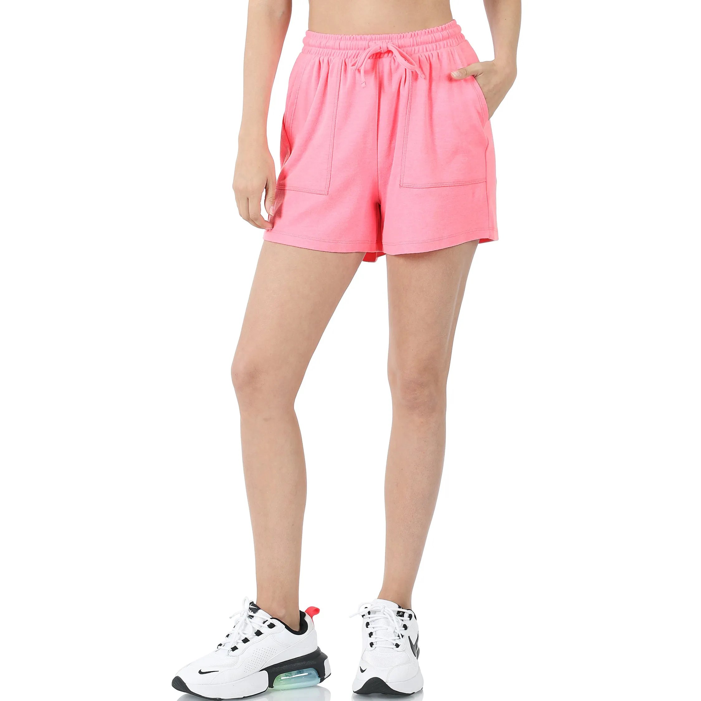 Zenana Wide Pocket Drawstring Shorts